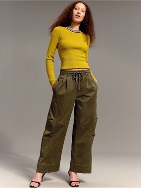 NWT Old Navy X Christopher John Rogers Utility Barrel Pants Sz Med (#905254)